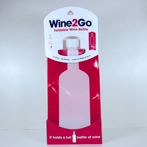 Wine2Go Foldable Wine Bottle NEW
